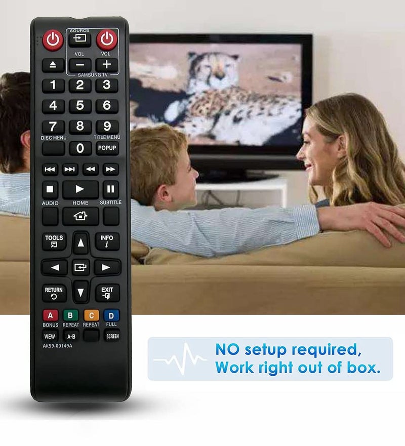 BOMAZ Replacement Remote Control for Samsung BD-F5100/ZA BD-JM57C/ZA BD-H5900/ZA BD-J5100E BD-J5100E/ZA Blu-ray Disc Player - Image 4